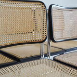 Suite of 6 chairs by Marcel Breuer Cesca B32, made in Italy