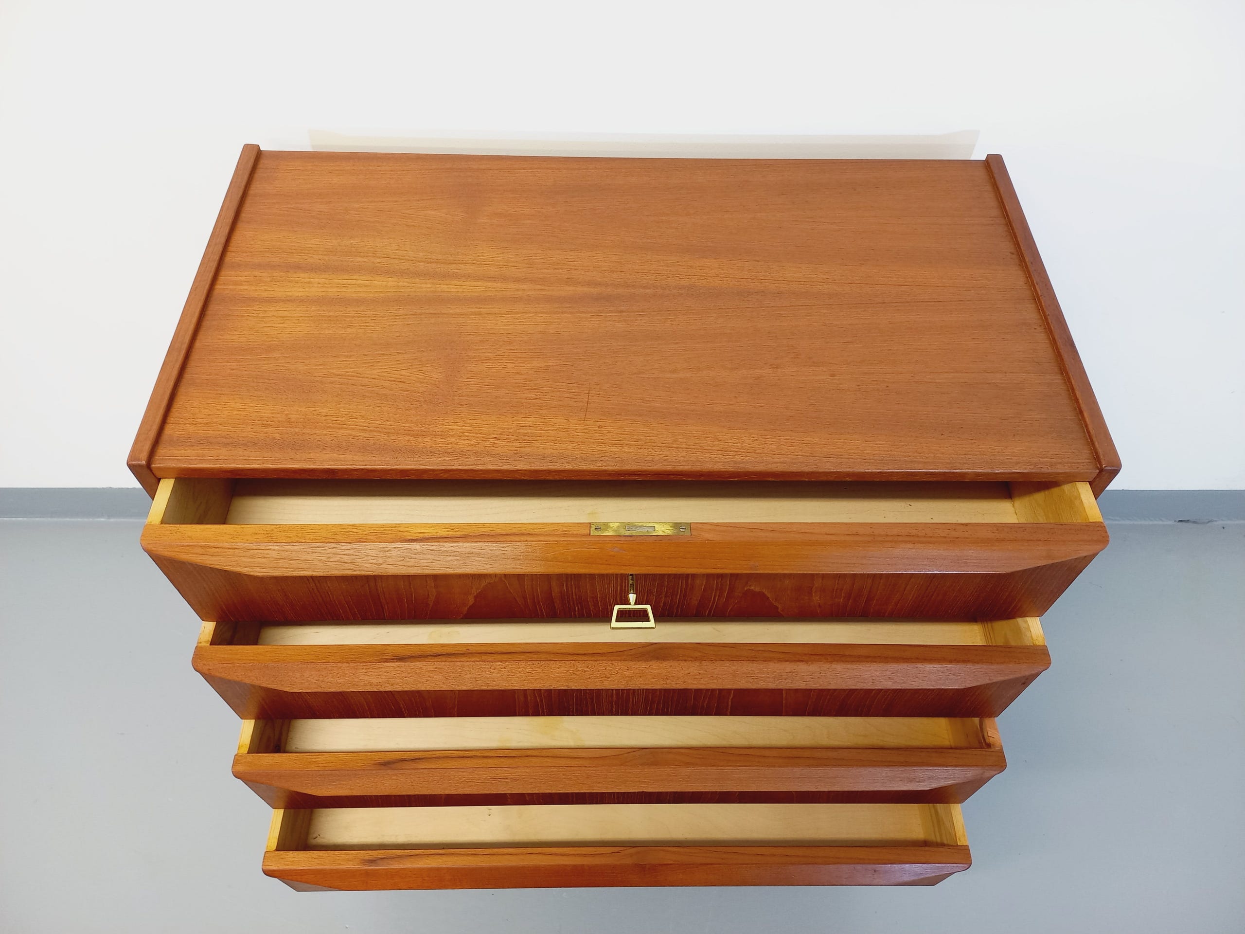 Vintage Scandinavian teak chest of drawers from the 60s