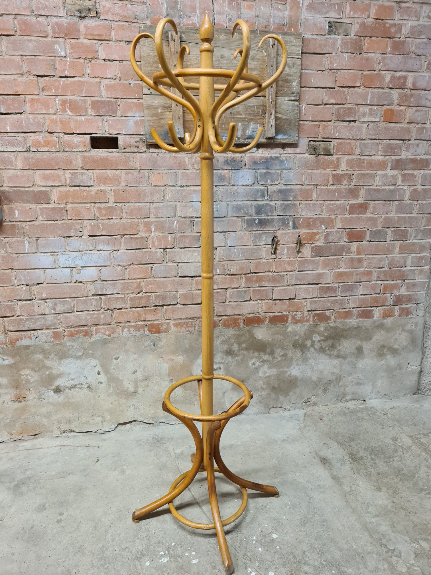 Old coat rack parrot vintage wood