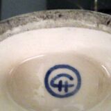 Vase Art Déco en faïence craquelée