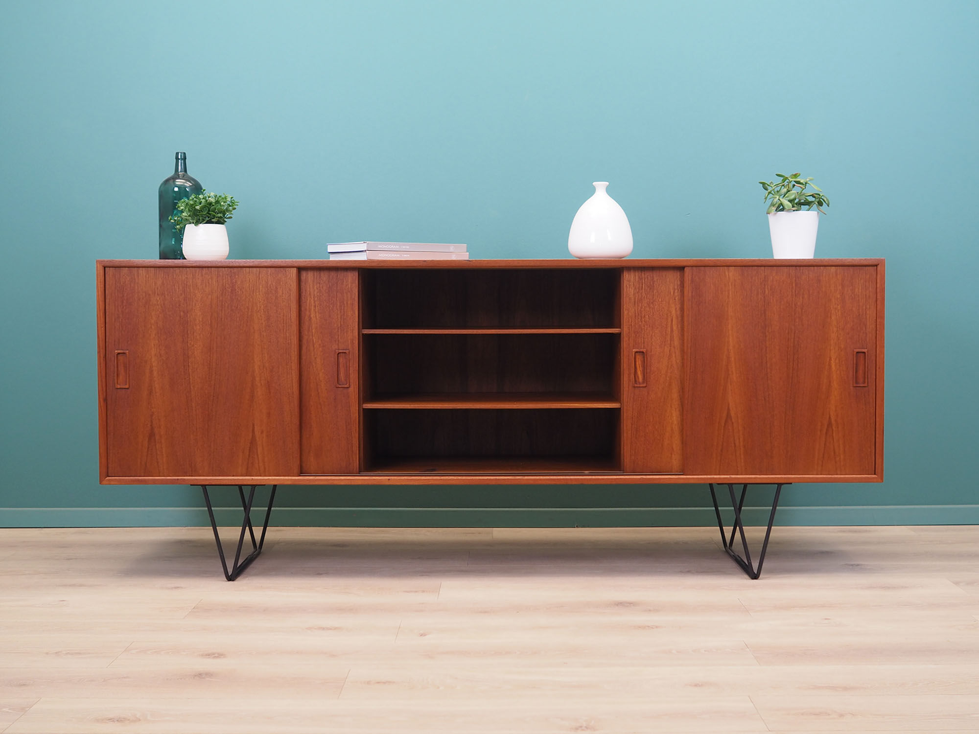 Teak sideboard, Danish design, 1970s, designer: Erik Jensen, production: Westergaards Møbelfabrik