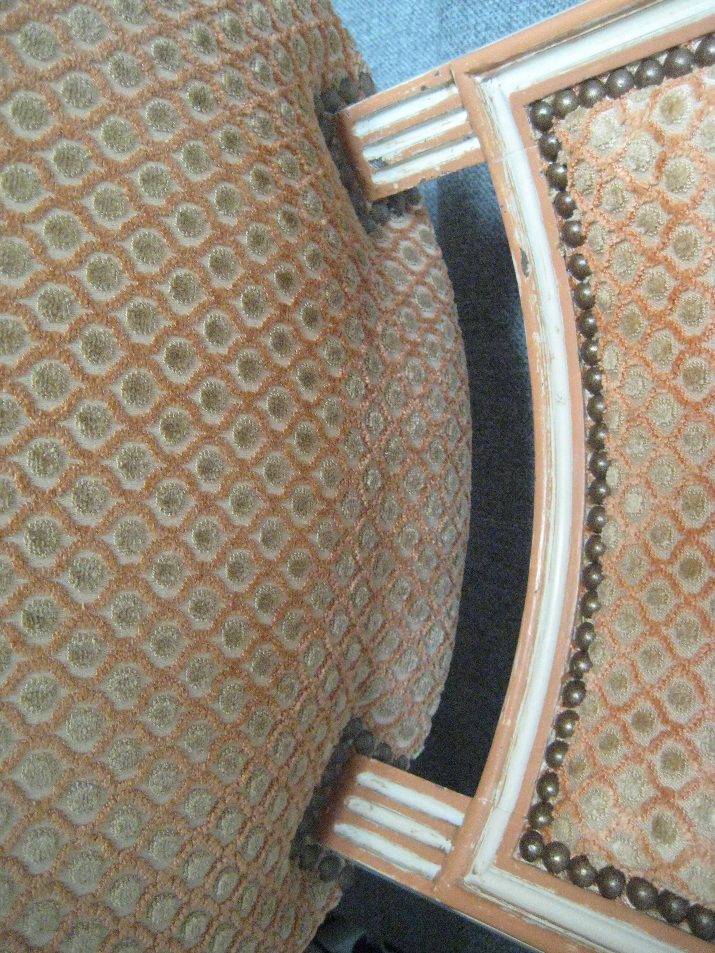4 covered chairs