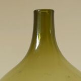 Green glass soliflore vase