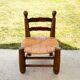 Brutalist children's chair attributed to Charles Dudouyt, 19th century.