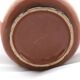 Brown Lacquered and Hand Painted Terracotta Deruta Amphora Vase, Italy