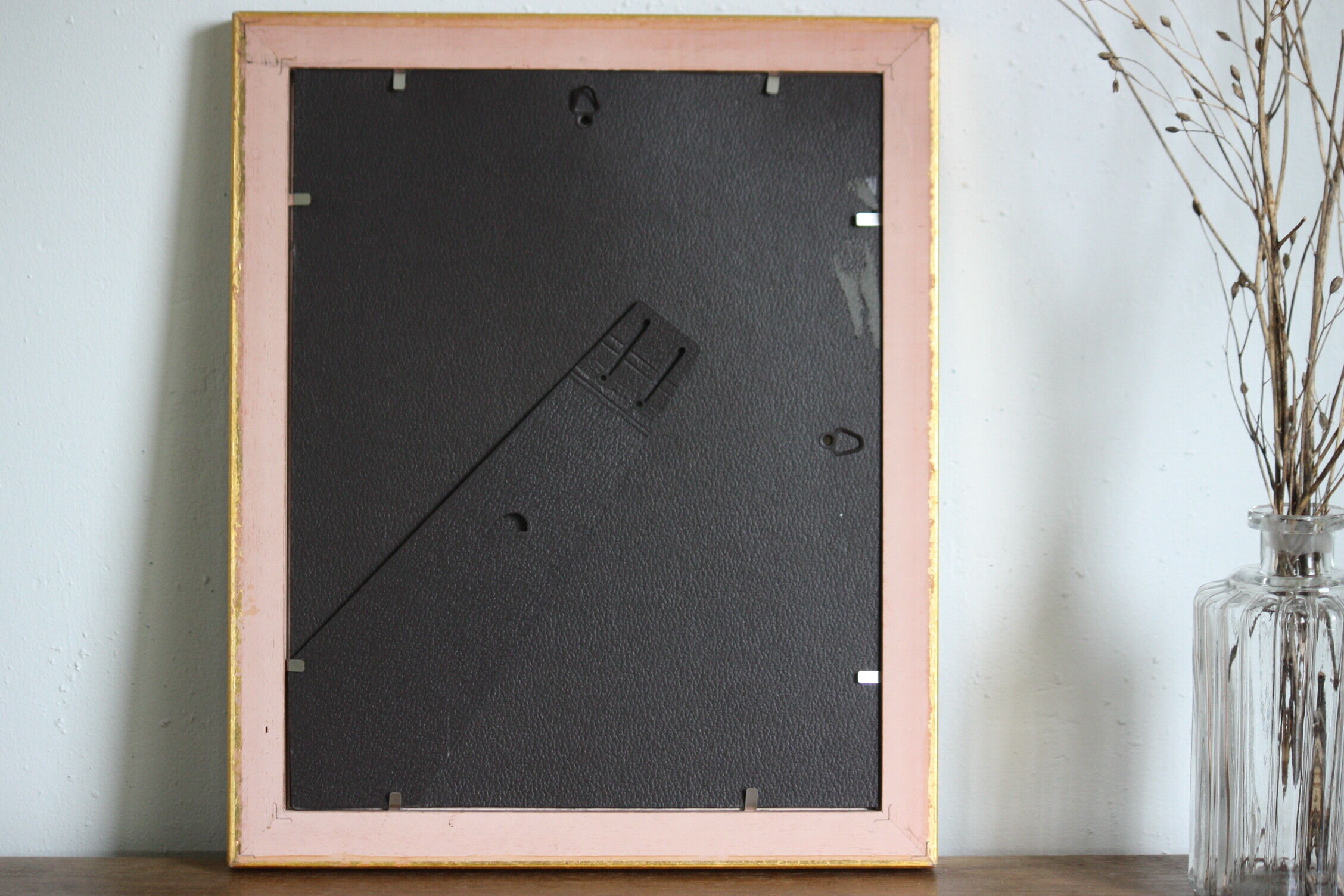 Gilded wood glazed photo frame