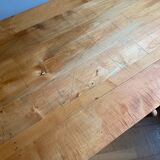 Wooden farmhouse table