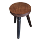 Tabouret tripode brutaliste