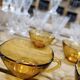 Lot of 4 vintage amber cups