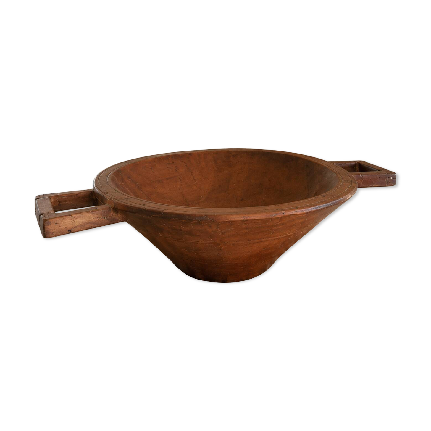 Large handcrafted solid wood bowl