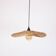 Rattan Pendant Light, 45x8cm Hat Light Fixture, Wicker Rattan Lamp