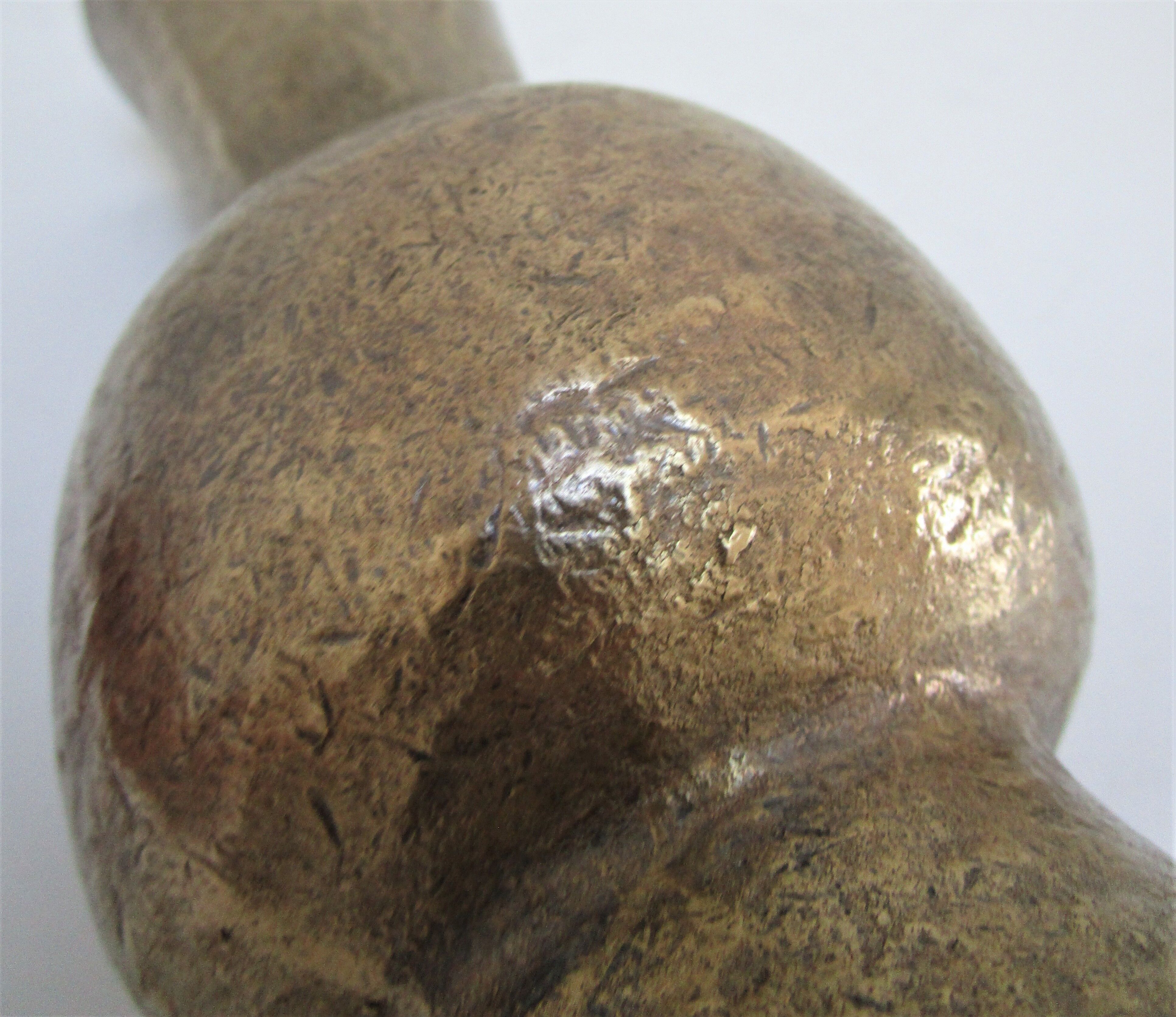 Solid bronze vase brutalist 70s