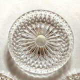 6 Bleikristall crystal coasters with lead 24% PbO