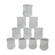 Set of 10 liquor glasses / crystal shots