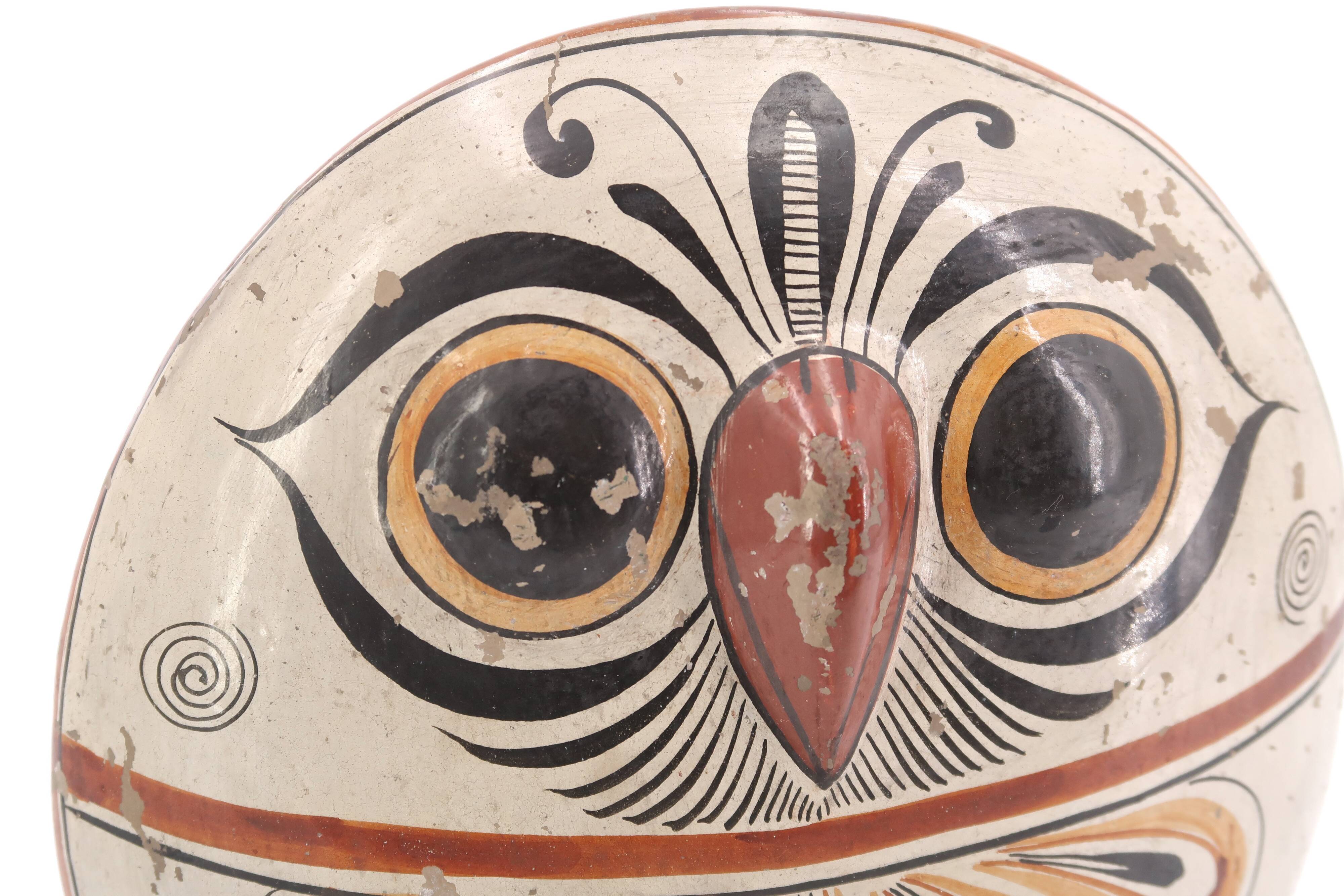 Mexican ceramic owl, 1970s