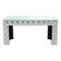 Console table en verre carreaux de miroir bombe argenté table d’entrée