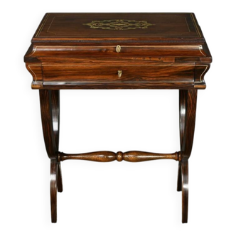 Rosewood work table, Napoleon III style, Maison Roll, Fg. St Antoin