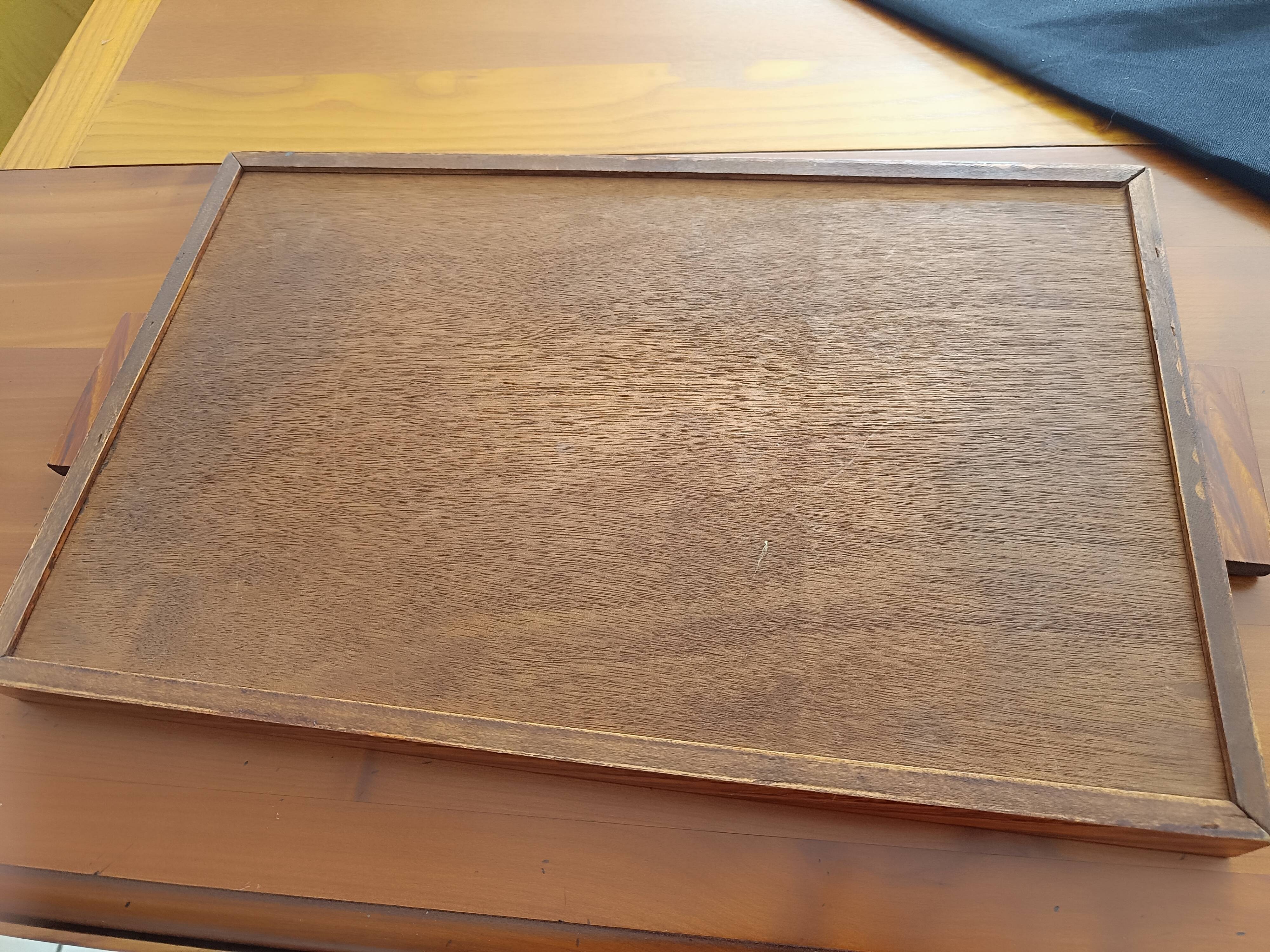 Art Deco tray. Marquetry.