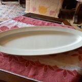 Plat a poisson ancien faïence blanche
