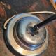 Table lamp chromed metal of the 50s
