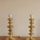 Pair of Swedish Coil Table Lamps