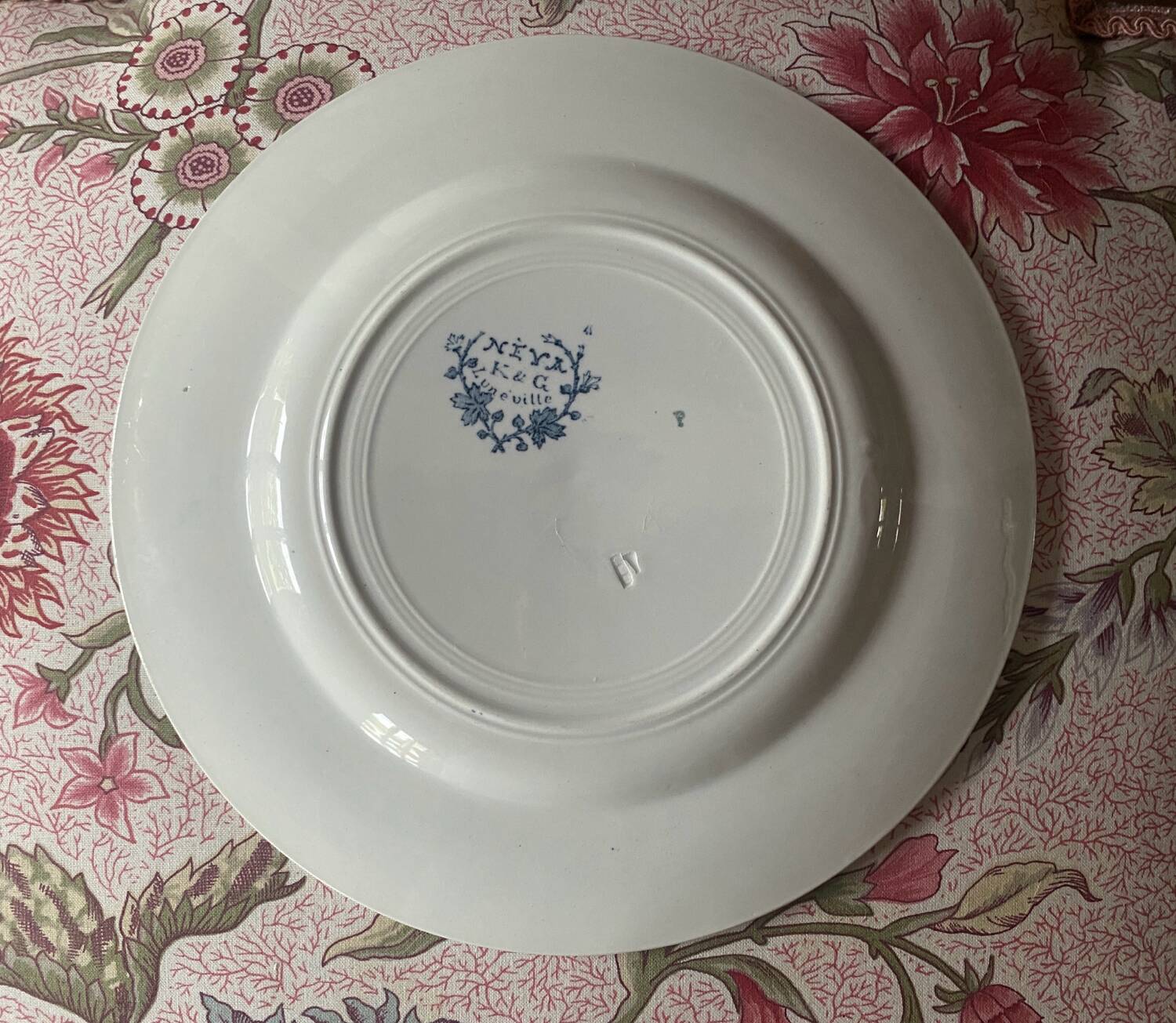 K&g lunéville ironstone flat plate, neva model