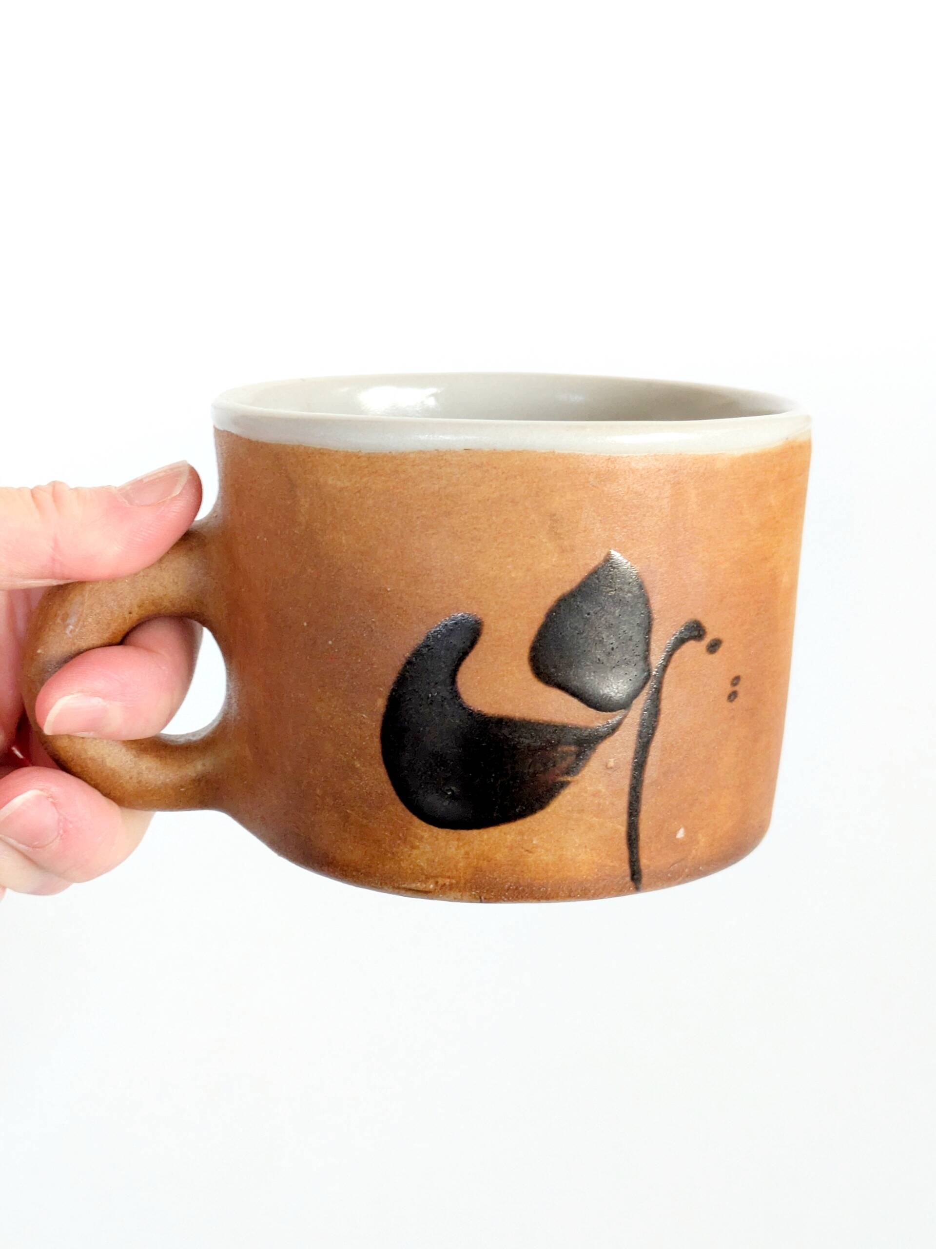 Set of 4 ceramic pieces by Madeleine Brault, Pottery of the Dove