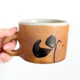 Set of 4 ceramic pieces by Madeleine Brault, Pottery of the Dove