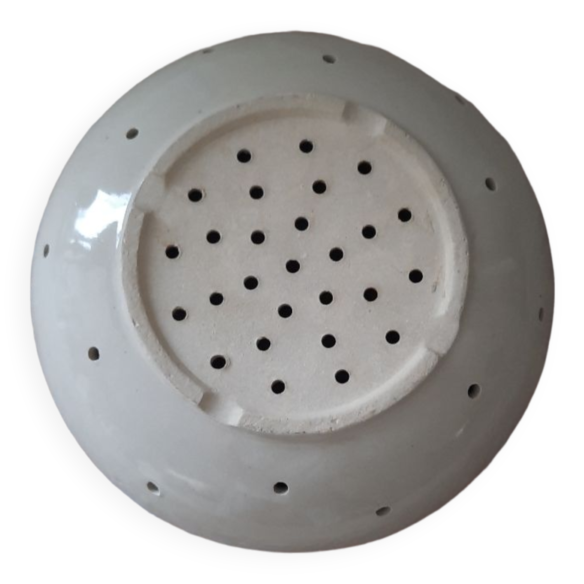 Glazed stoneware draining dish