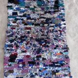 Colorful Boucherouite Moroccan rug - 89 x 162 cm