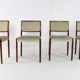 Set of 4 Niels O Möller model 80 chairs