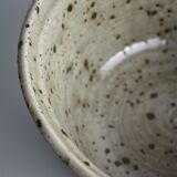 Salad bowl in pyrity sandstone signed
