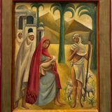Orientalist painting signed Sergeff, 20th century