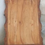 Antique Louis XV style mirror in solid oak with grey patina, 131cm.