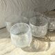 Set punch ou cocktail en verre soufflé bullé , esprit Biot