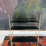 Vintage metal string shelves