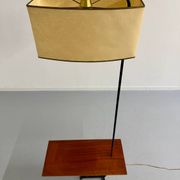 Vintage French design metal and brass floor lamp from the 1950s, Arlus