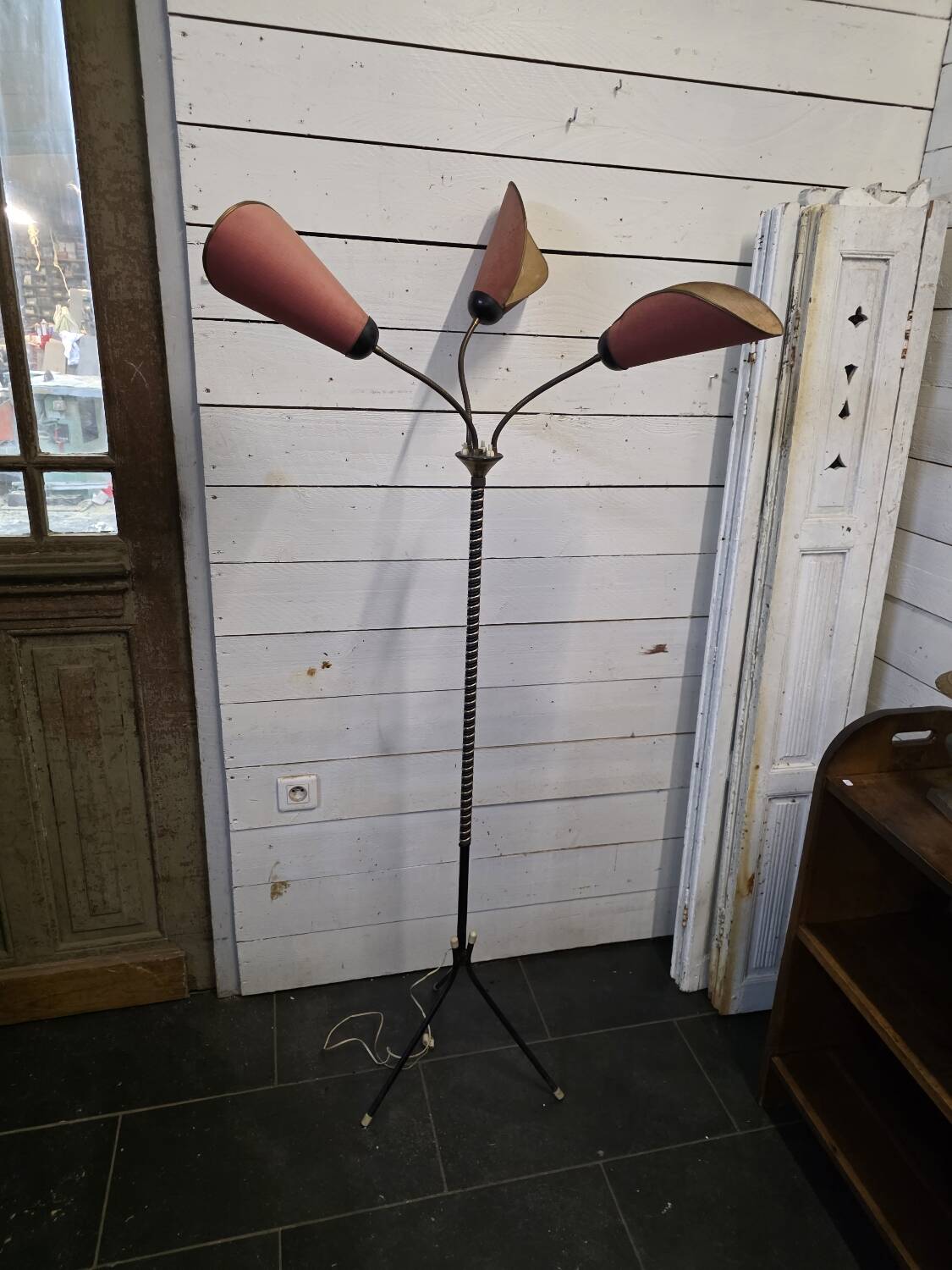 1960s tripod floor lamp