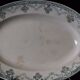 Old ironstone plate from St Amand, model "Cahors", in good condition.