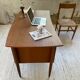 Scandinavian "boomerang" two-sided teak desk Midtjydsk Mobelfabrilk