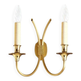 Classic applique Lucien Gau 4132 - 2 lights - Decorative details Links - H 32 cm, W 27 cm