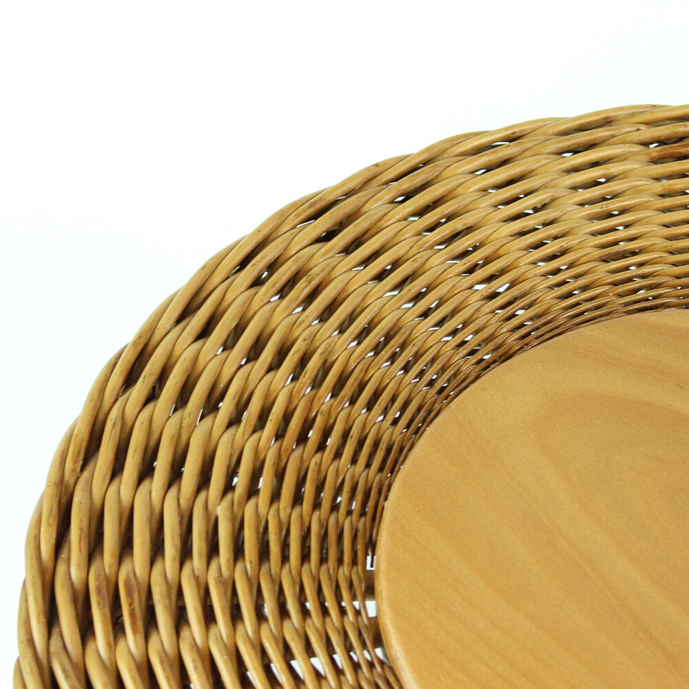Rattan coffee table by Uluv, Czechoslovakia, circa 1960