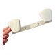 Patère en métal blanc