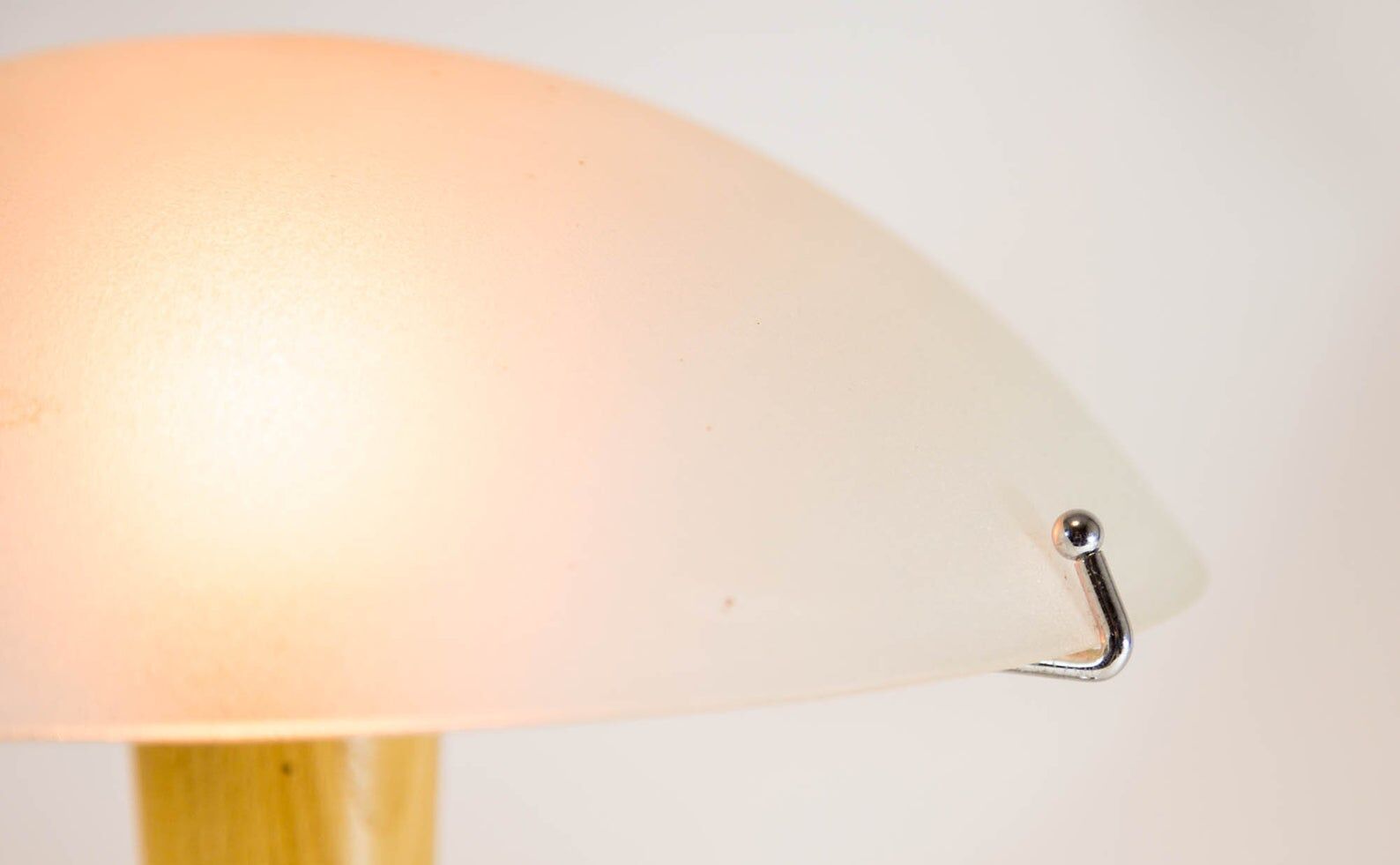 Vintage mushroom lamp| spatial age design | engraved glass