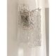 Hammered Strips listelli Murano Glass Wall Sconce by Simoeng