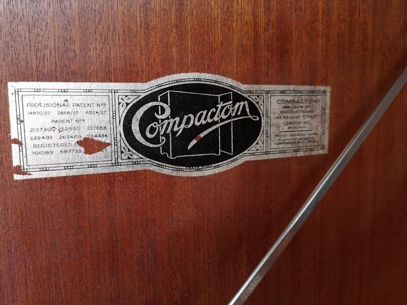 Compactom mahogany cabinet