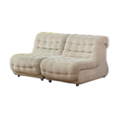 Paire de chauffeuses vintage 70 cm