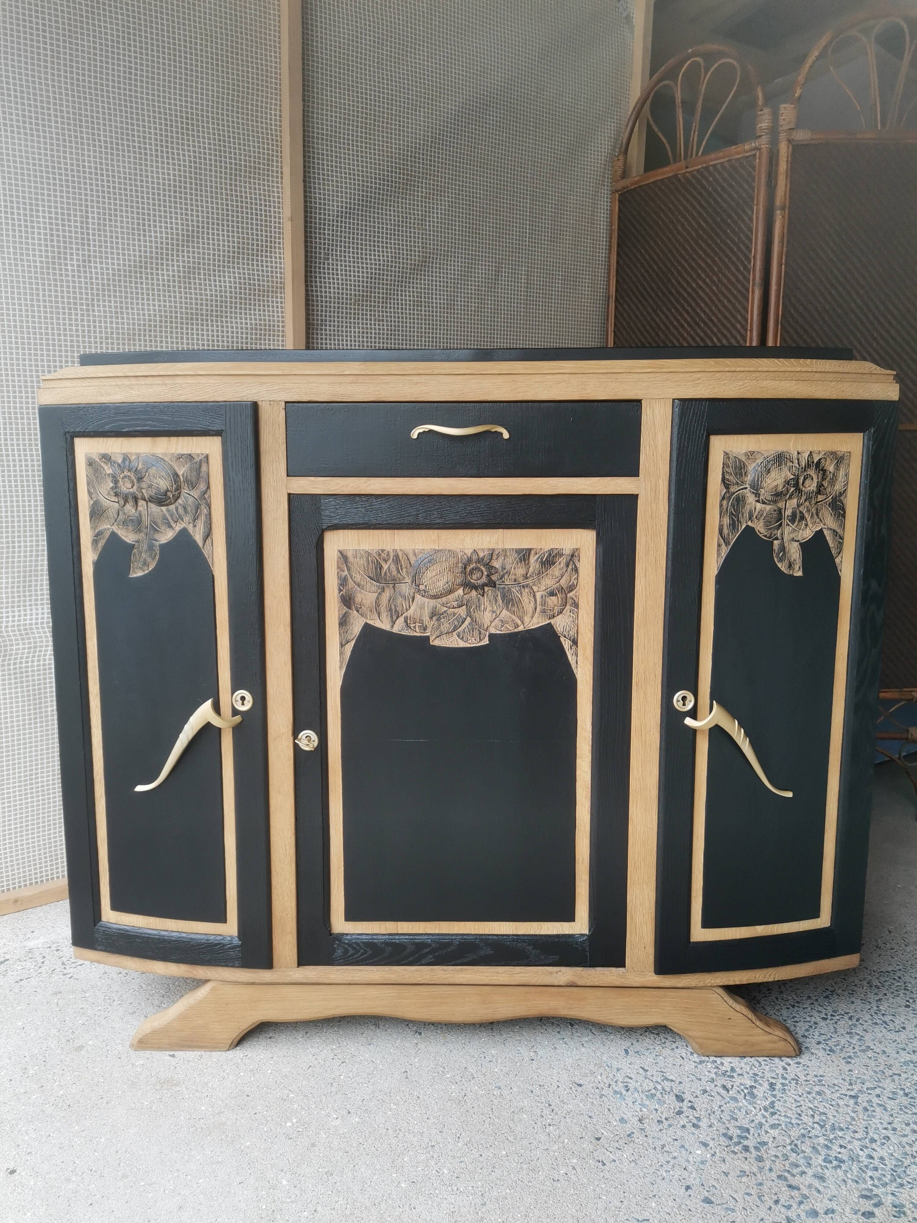 Buffet Art Déco noir
