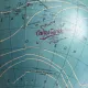 Vintage terrestrial globe 1977