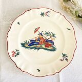 Sarreguemines dish, Chinese scene motif